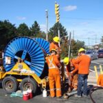 Industrial Sewer Cleaning using hot water jetter