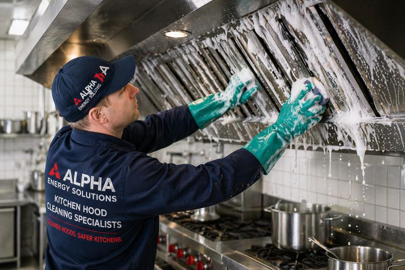 Expert Commercial Kitchen Exhaust Hood Cleaning Services by Alpha Energy Solutions