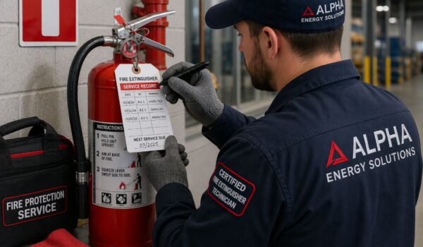Why Commercial Facilities Choose Alpha Energy Solutions for Fire Extinguisher Service Near Me