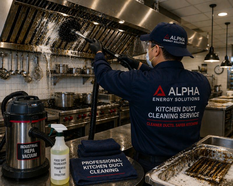 Keep Your Commercial Kitchen Safe with Professional Kitchen Air Duct Cleaning by Alpha Energy Solutions