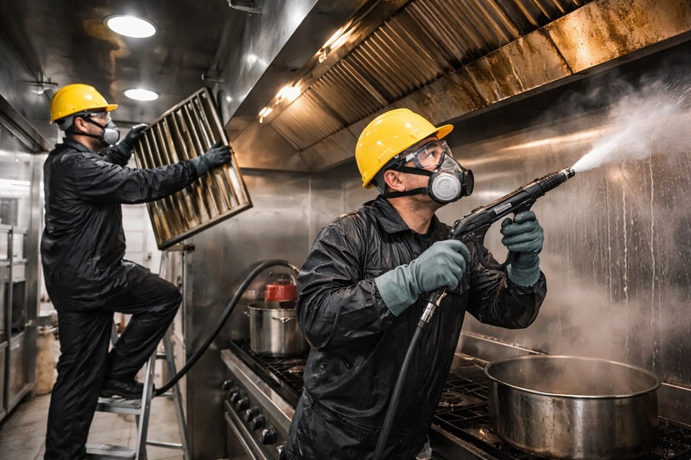 Professional Hood Cleaning Services for Commercial Kitchens by Alpha Energy Solutions